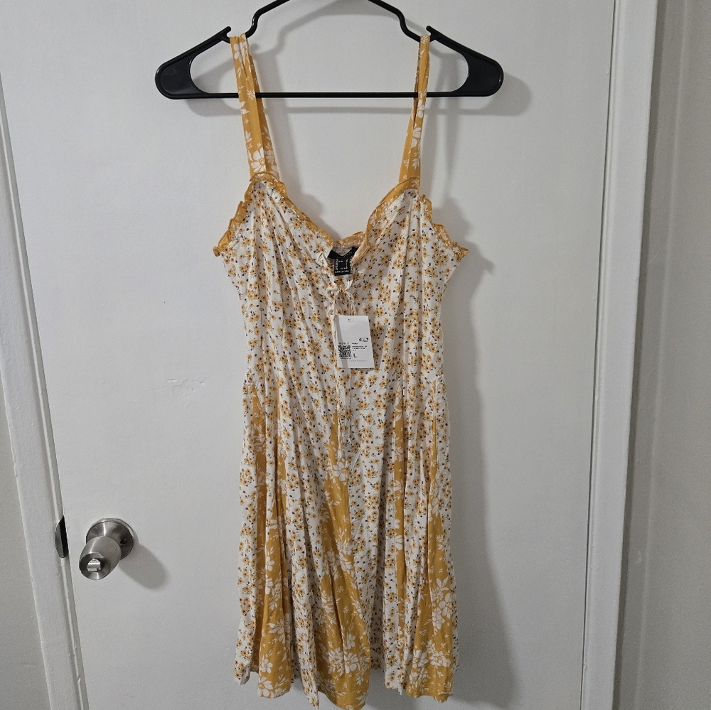 Yellow Floral Sun Dress